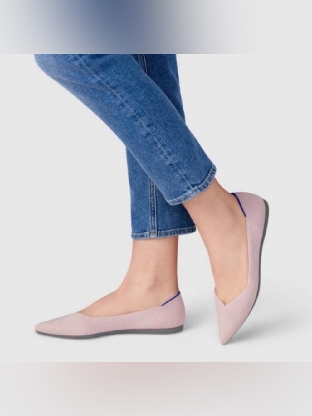Rothy's The Point Flats in Petal Pink 8.5  - Like New Retired